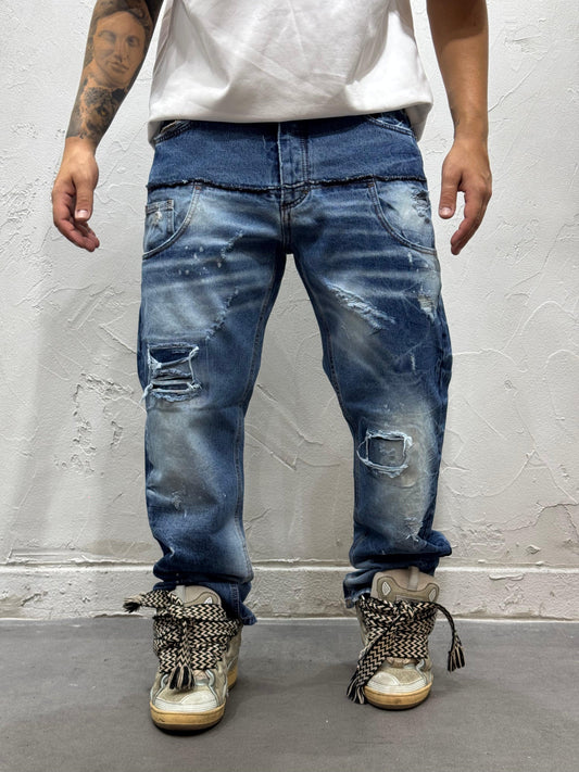 BAGGY FIT MORRIS BLUE