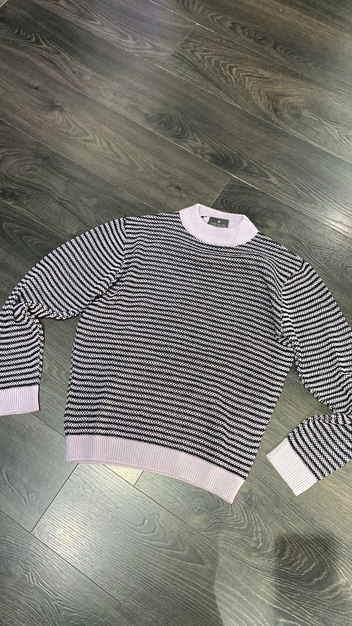 MAGLIONCINO MULTILINES GLICINE