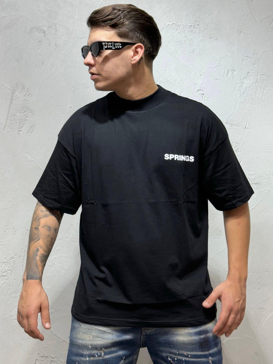 T-SHIRT PALM SPRINGES BLACK