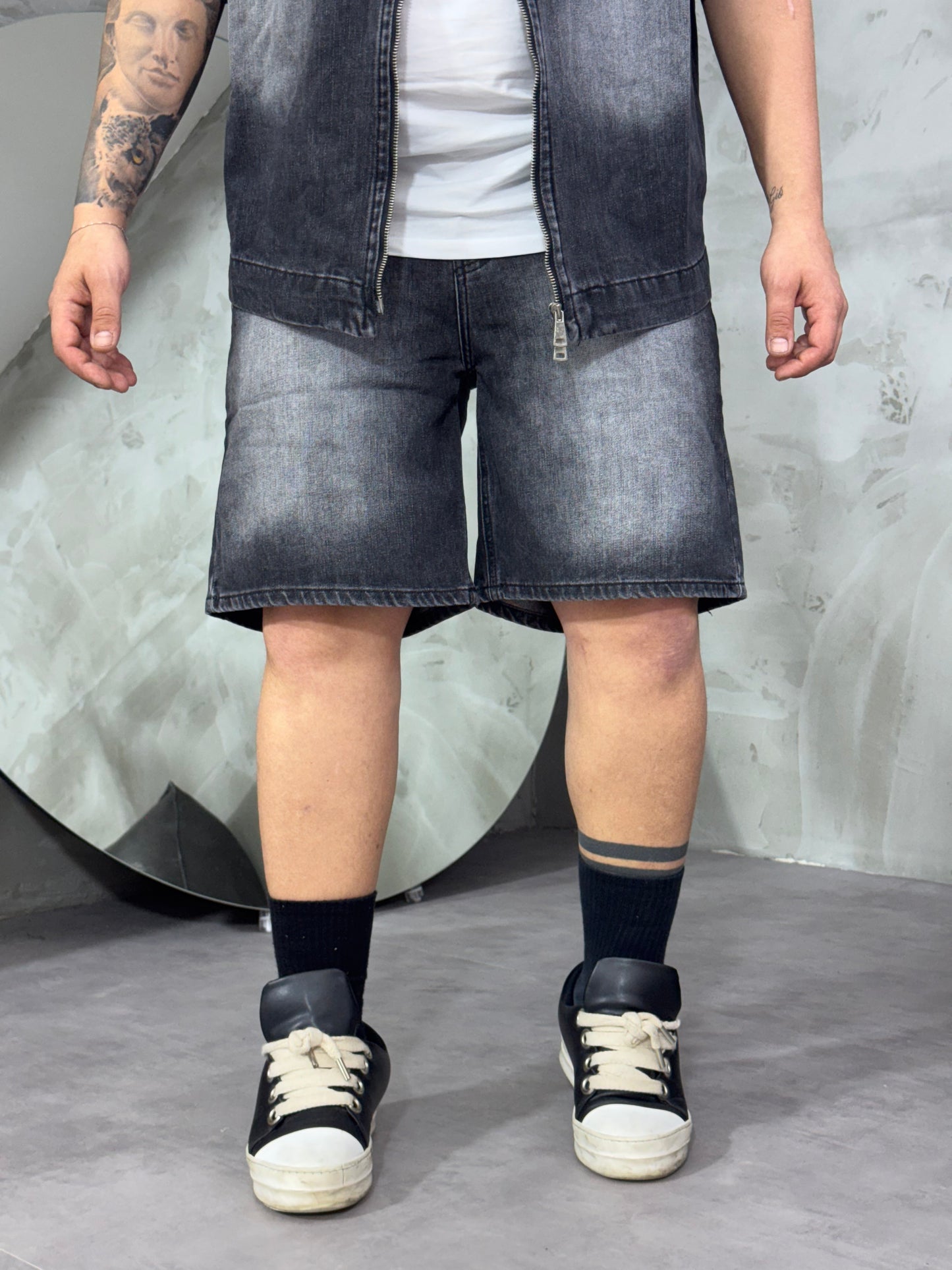 COORDSET LONG ZIP GREY