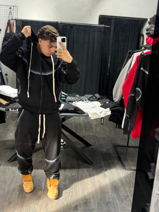 TUTA COMPLETA BLACK SFUMATA