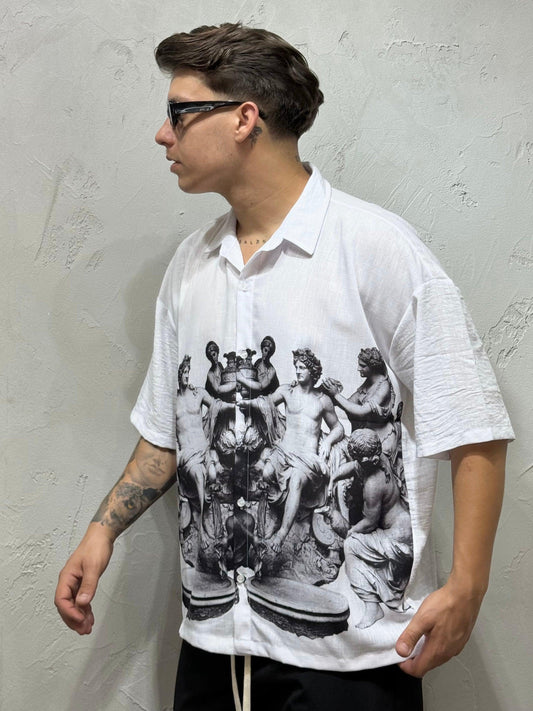 ANGELS MONOGRAM WHITE SHIRT