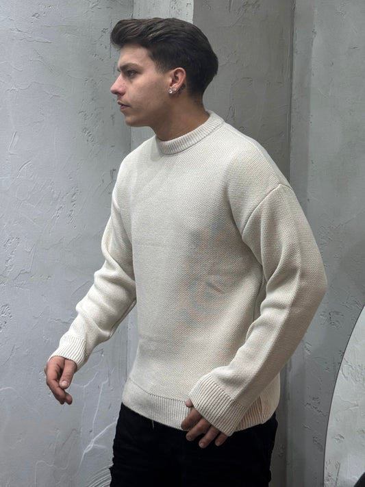 MAGLIONCINO BASIC REGULAR FIT AVORIO