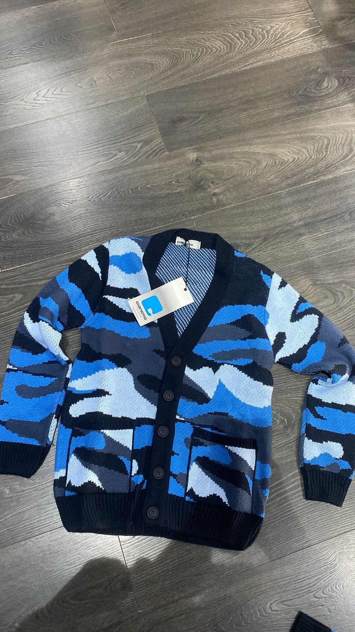 MULTICOLOR BLUE CARDIGAN