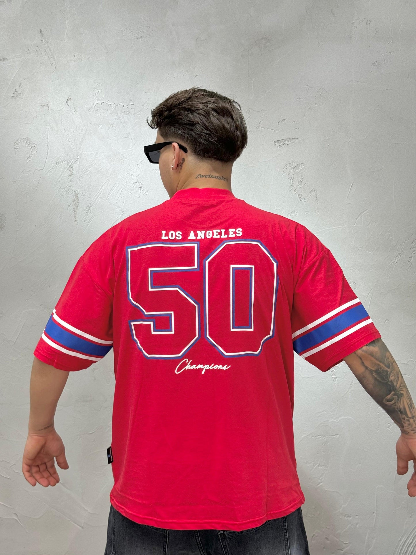 T-SHIRT LOS ANGELES 50 RED