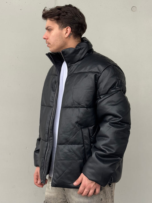 ECO-LEATHER CHOKER JACKET