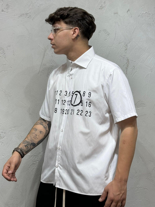 NUMBER BY CNTC WHITE SHIRT