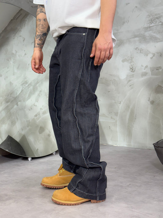 BAGGY FIT LINE DARK GREY
