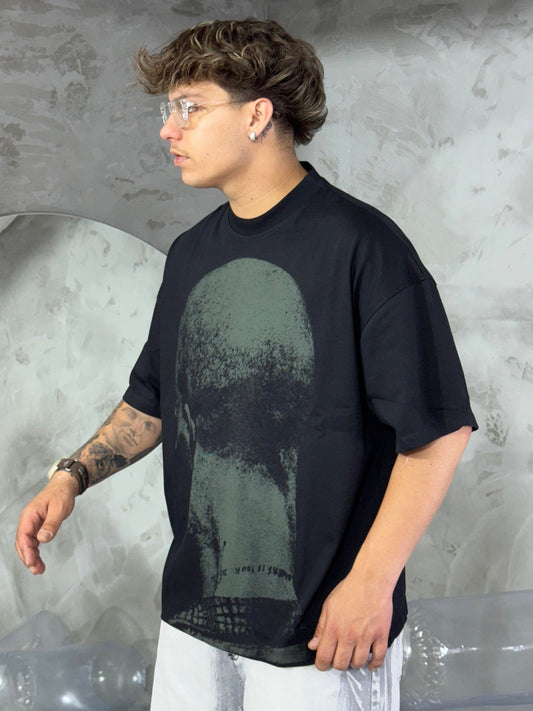 T-SHIRT HEAD BLACK