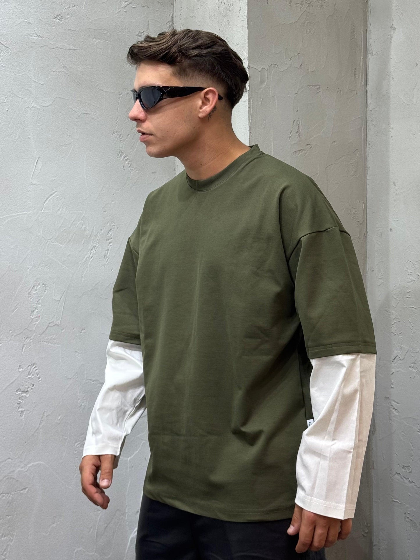 T-SHIRT DUBBED GREEN