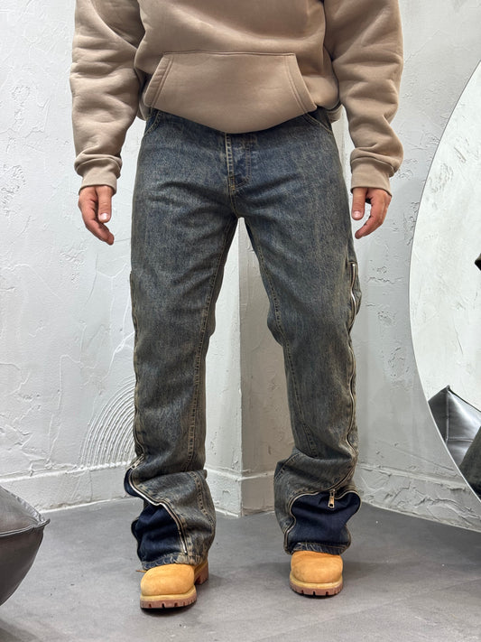 FLARE FULL ZIP SANDBLASTED