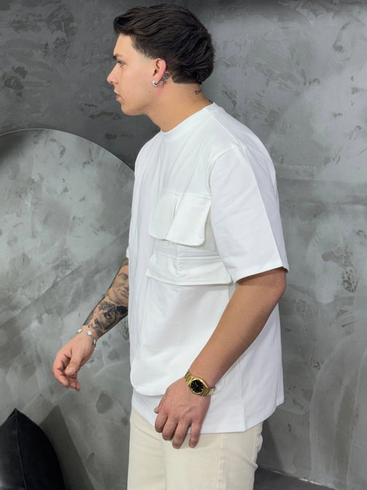 T-SHIRT POCKET BUNKER WHITE