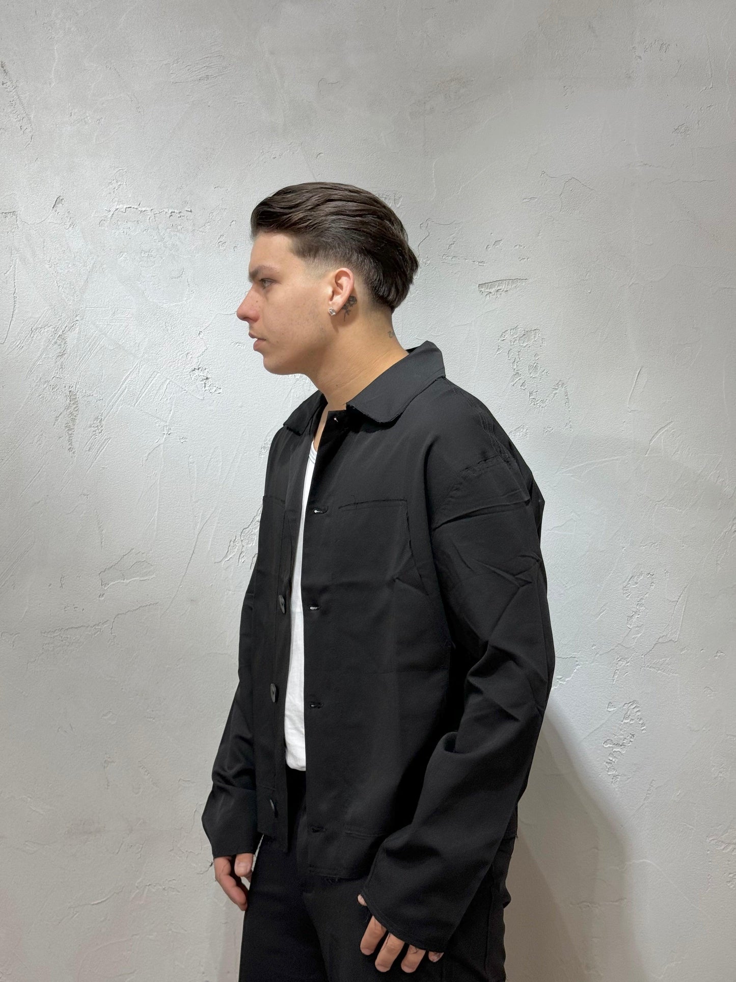 COORDINATO FRAYED BLACK