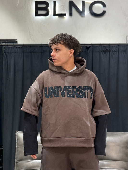 TRACKSUIT UNIVERSITY BROWN