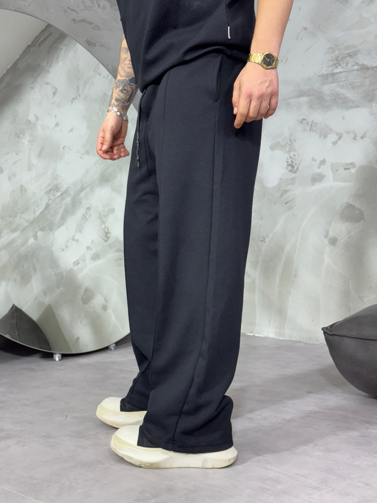 COORDINATO TUTA RAGLAN BLACK