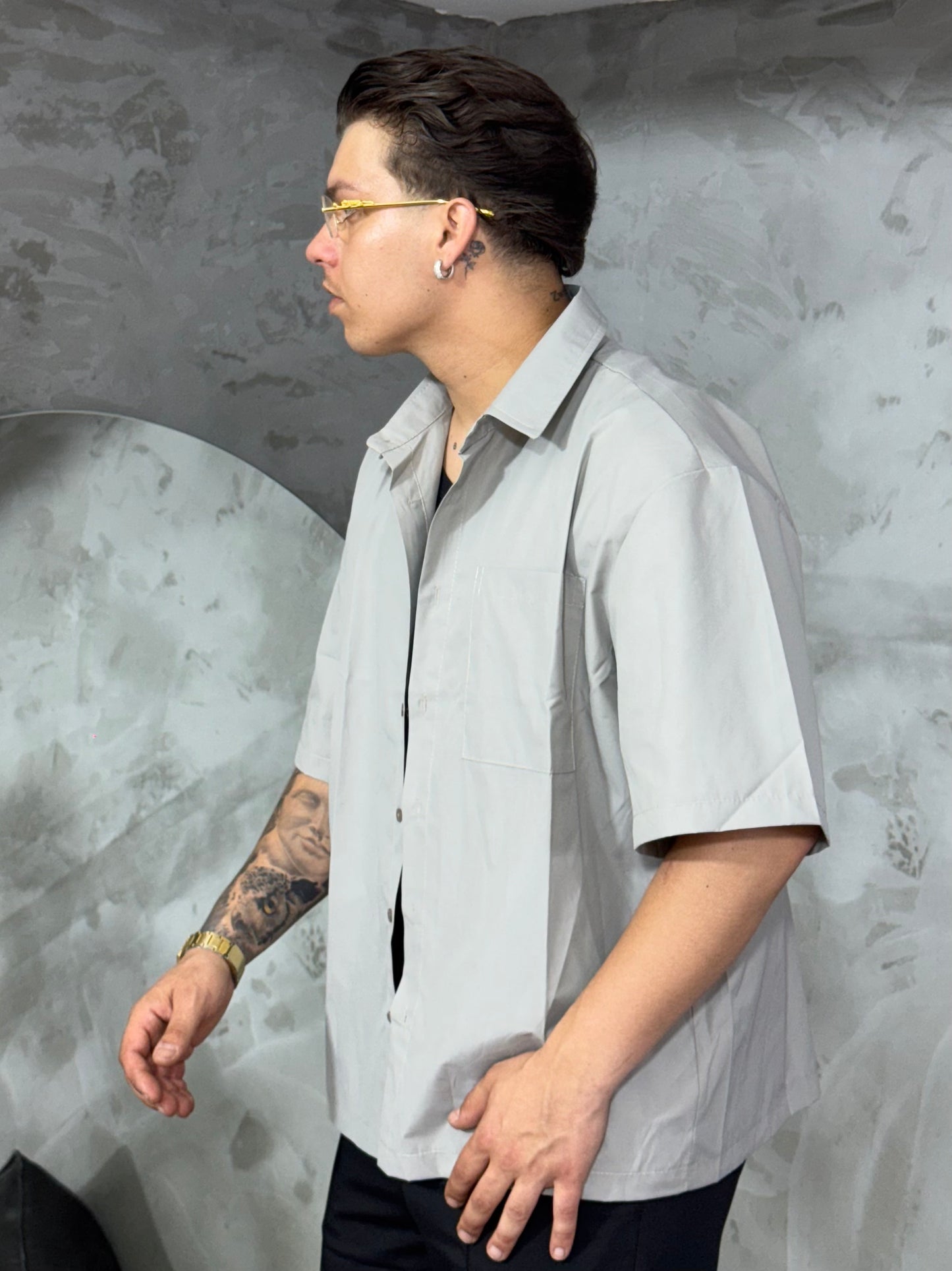 CAMICIA BASIC CROP FIT FANGO