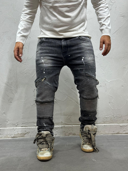 SKINNY FIT SKETCHES GREY