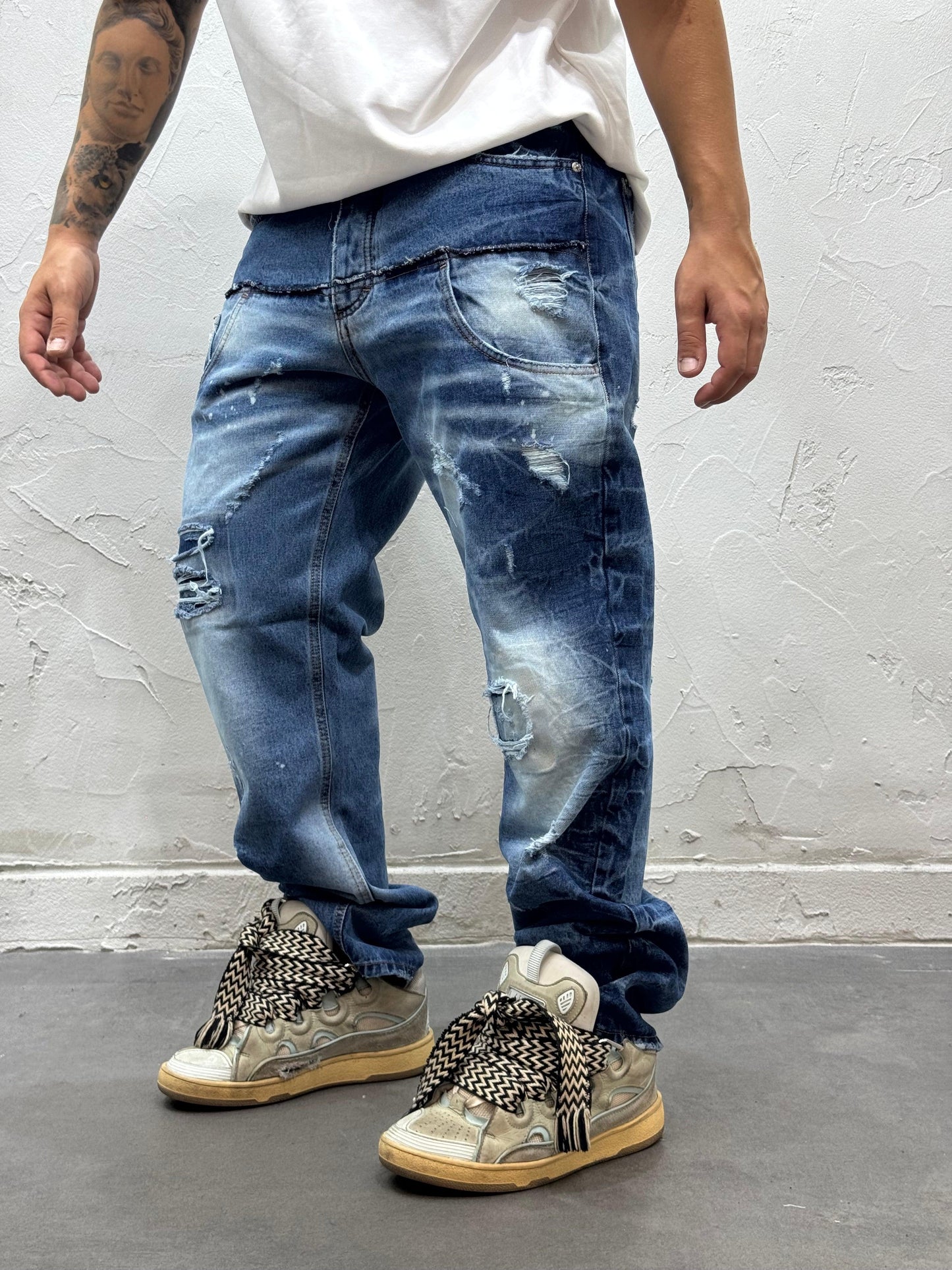 BAGGY FIT MORRIS BLUE