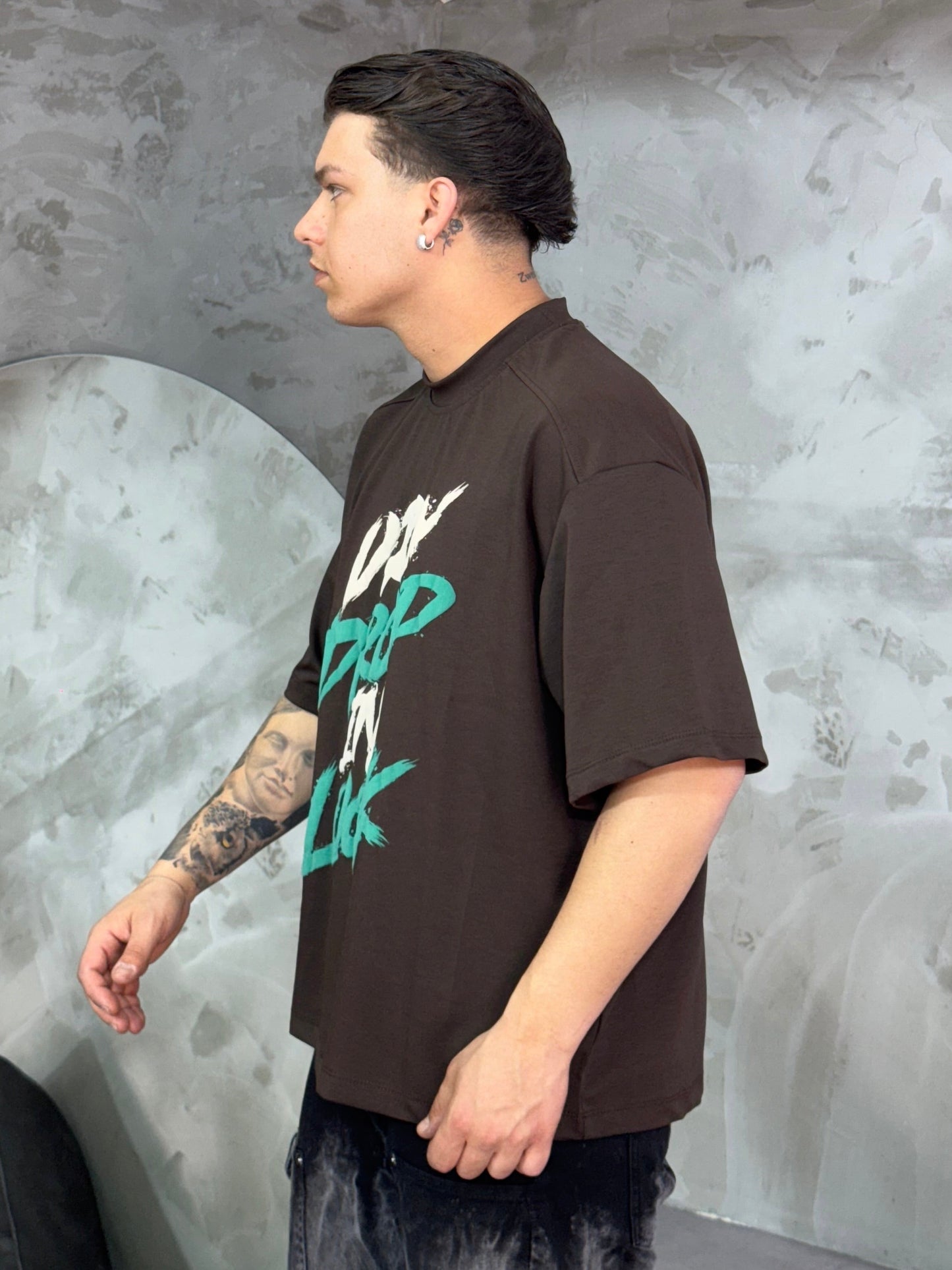 T-SHIRT DRY DROP BROWN