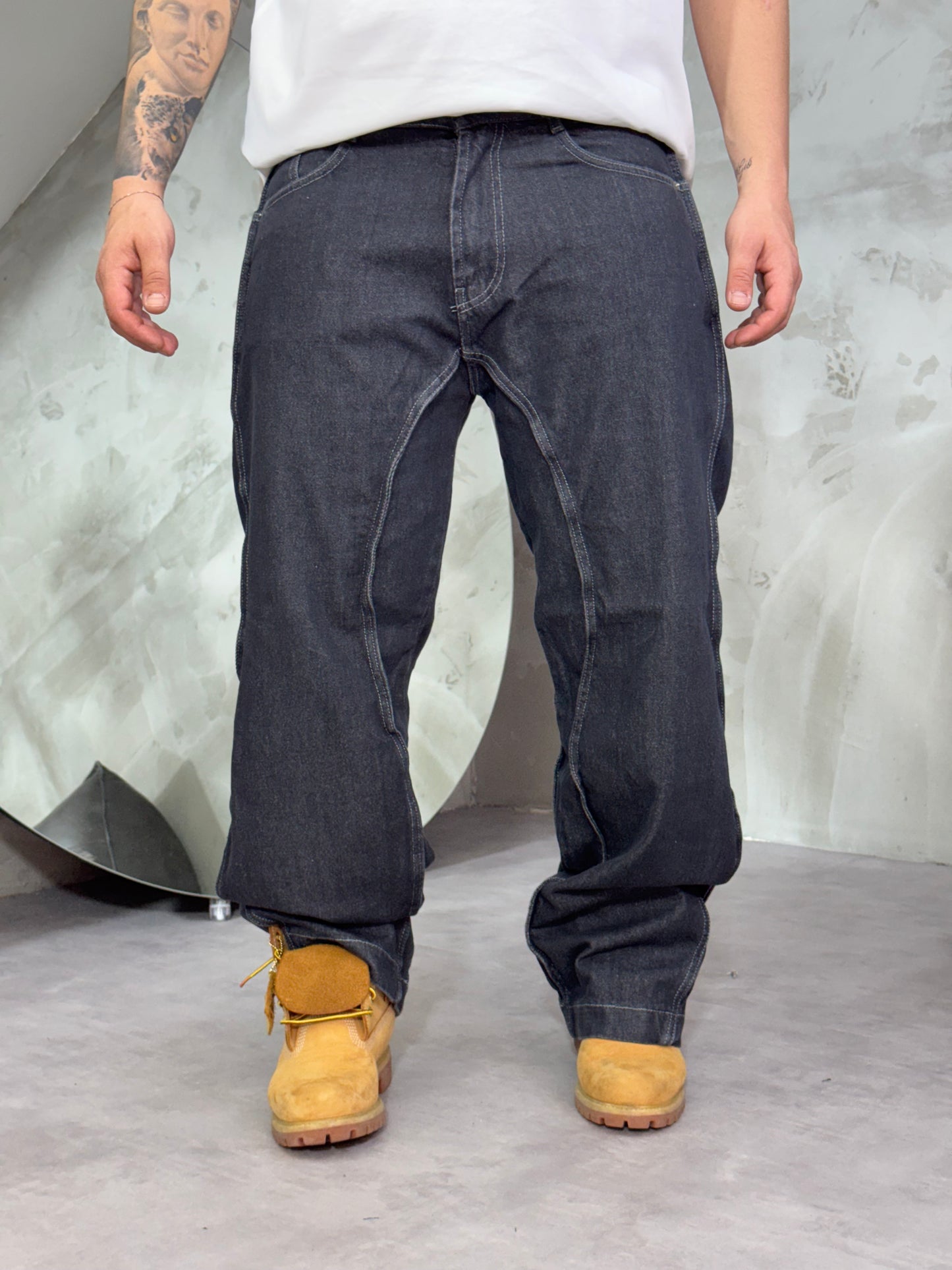 BAGGY FIT LINE DARK GREY