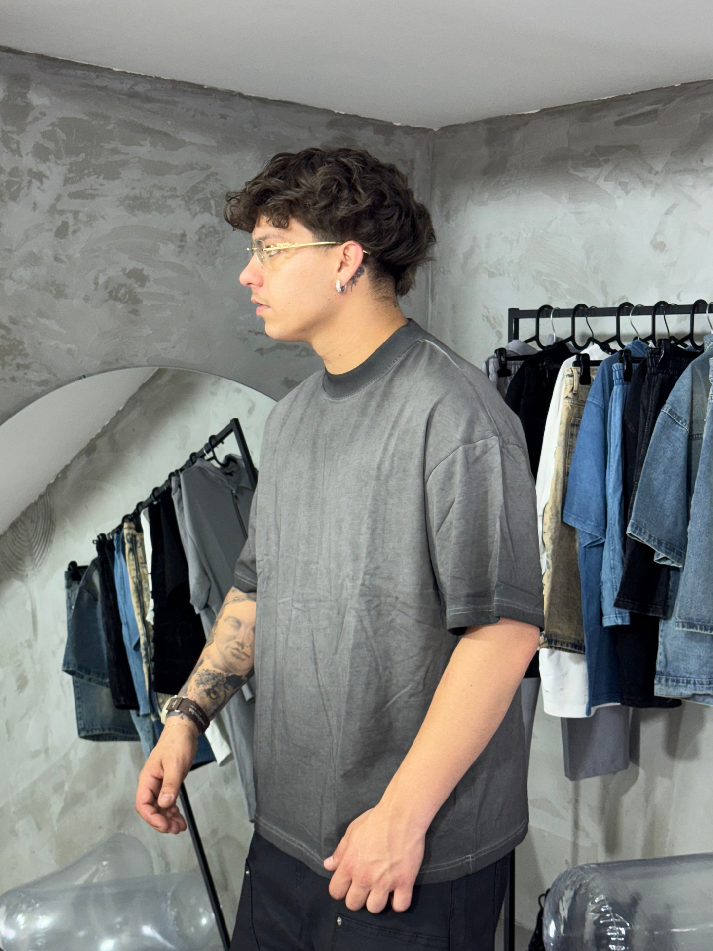 T-SHIRT BASIC FADED BLACK