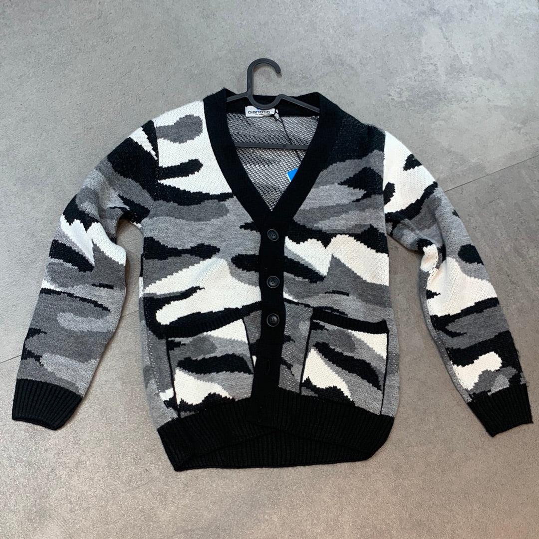 MULTICOLOR BLACK CARDIGAN