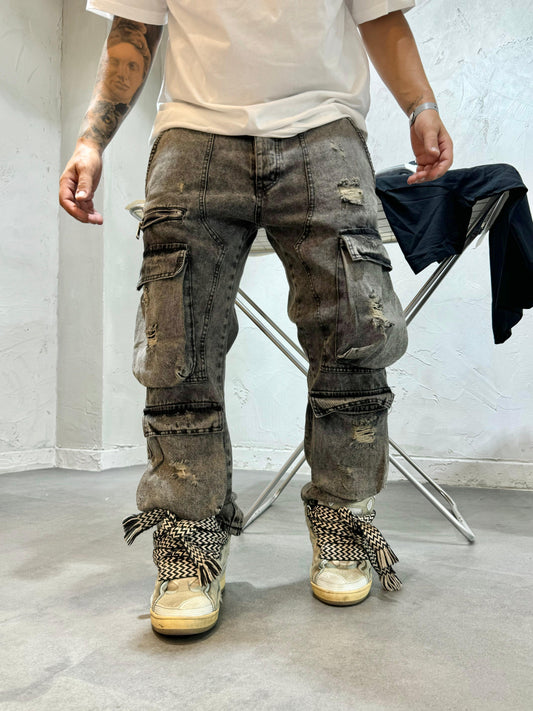 BAGGY FIT MR 307 POCKET BLACK