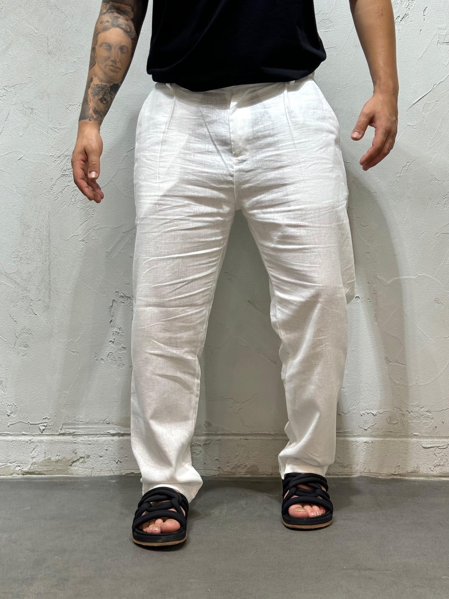 COORDINATED FORMENTERA IN WHITE LINEN