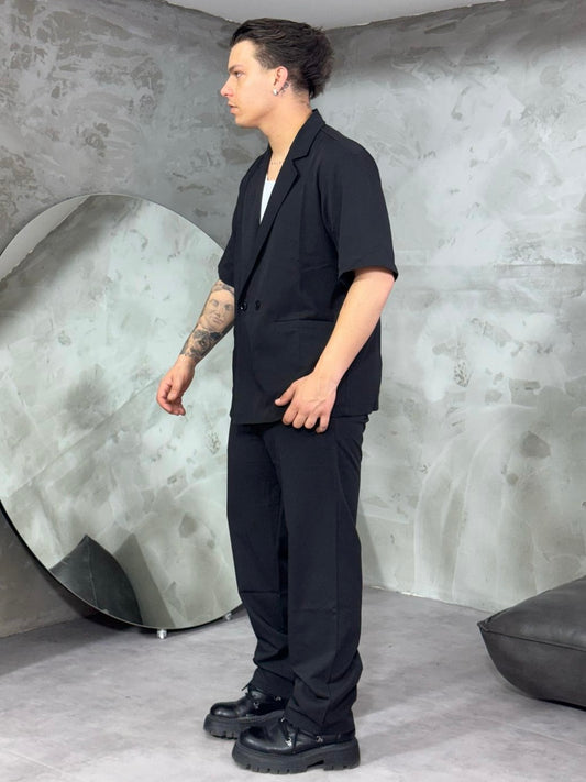 COORDSET DOUBLE BREASTED BLACK