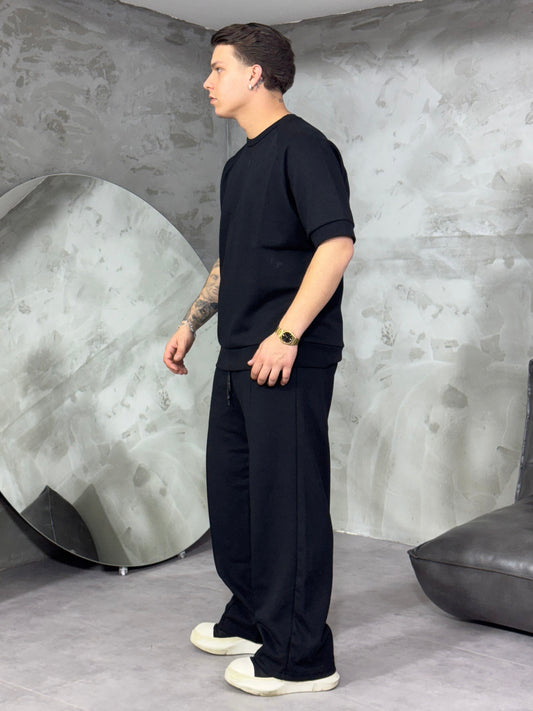 COORDINATO TUTA RAGLAN BLACK