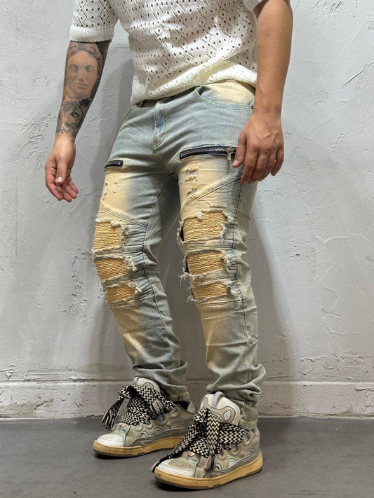 BIKER SANDBLASTED BEIGE