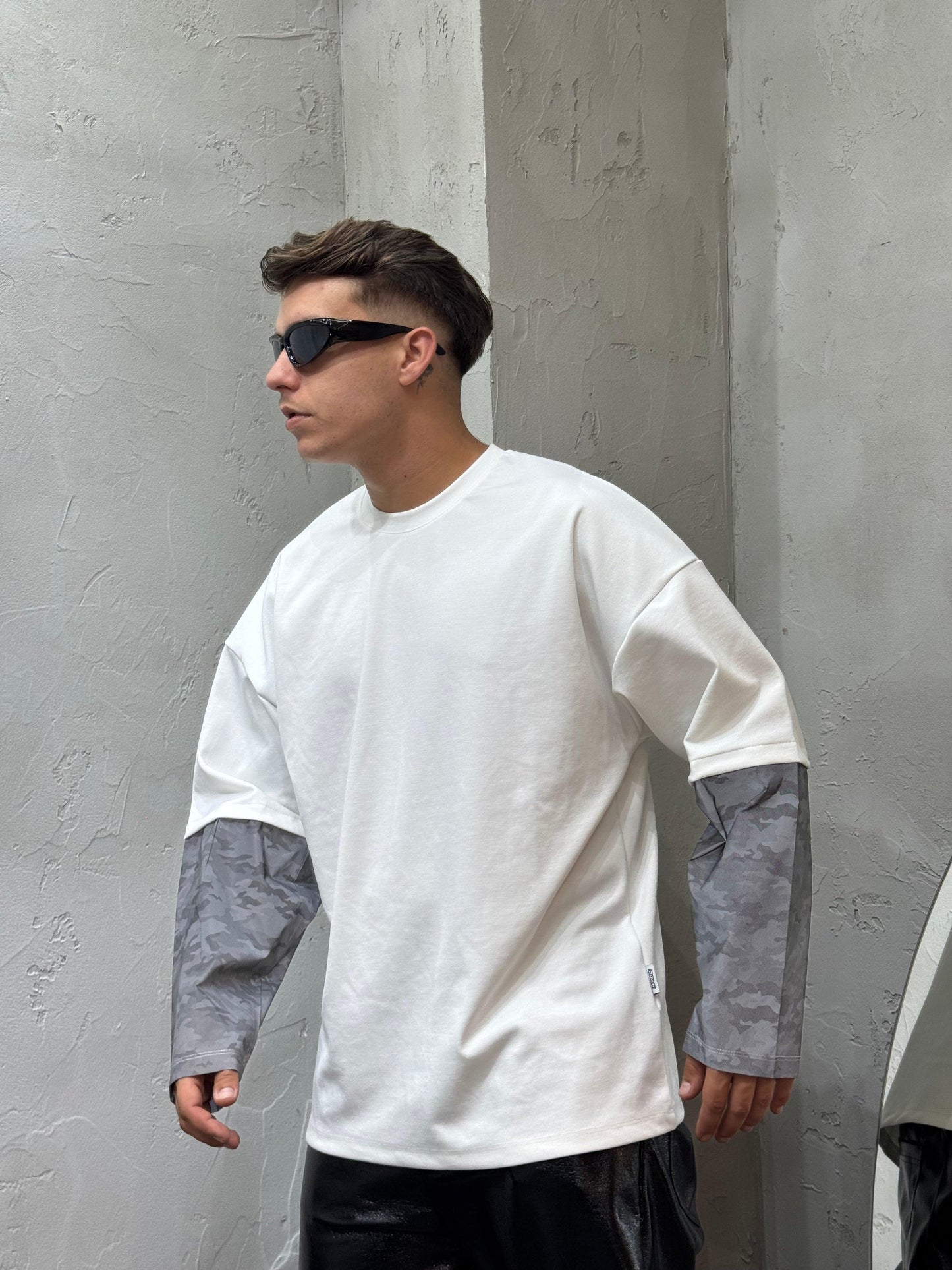 T-SHIRT DUBBED MIMETIC WHITE