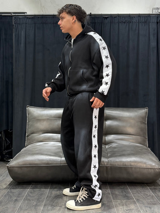 TRACKSUIT STARS BLACK