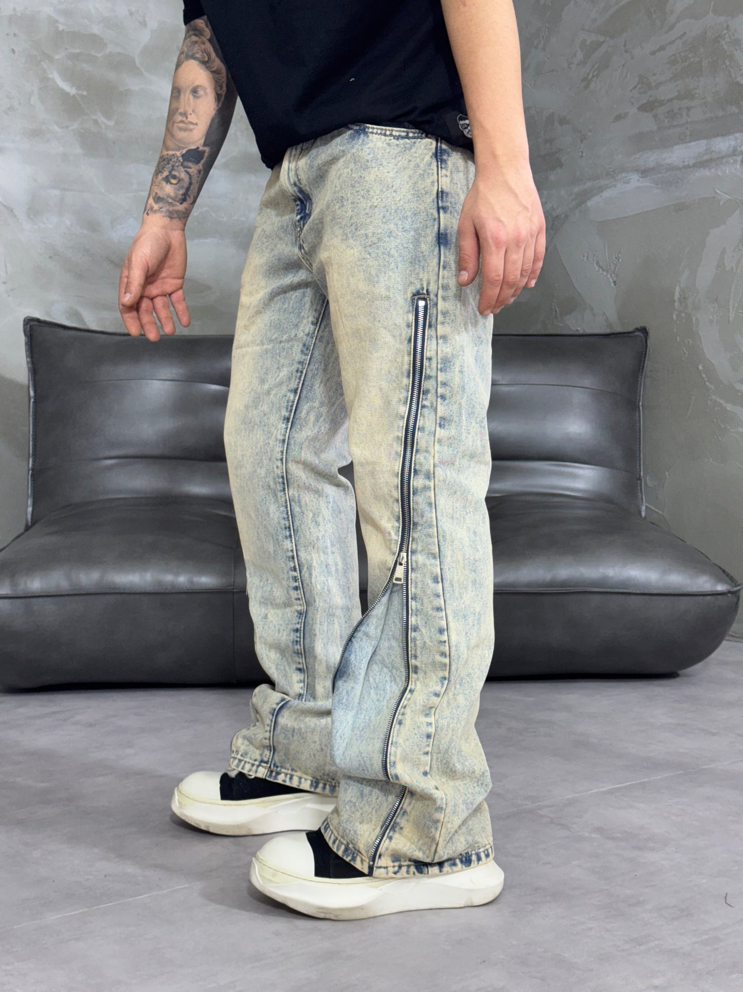 FLARE FULL ZIP SANDBLASTED