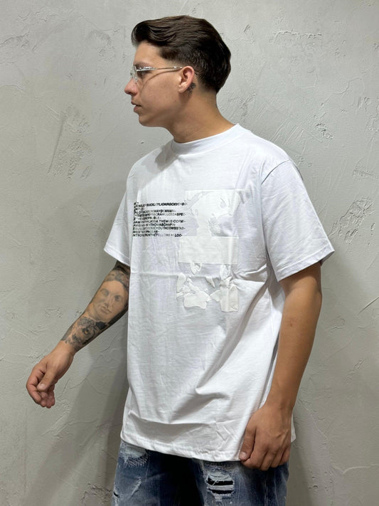 T-SHIRT FIFTY GREVIEWS WHITE