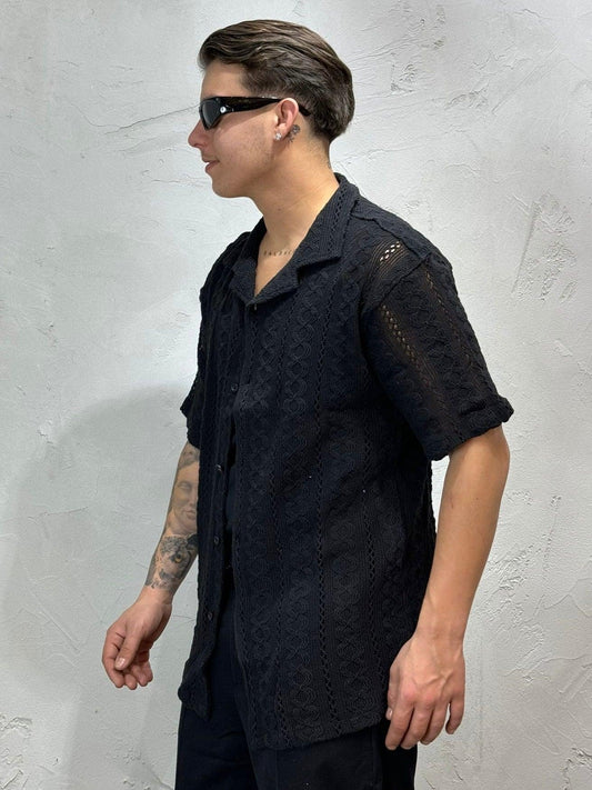 MYKONOS BLACK CARDIGAN