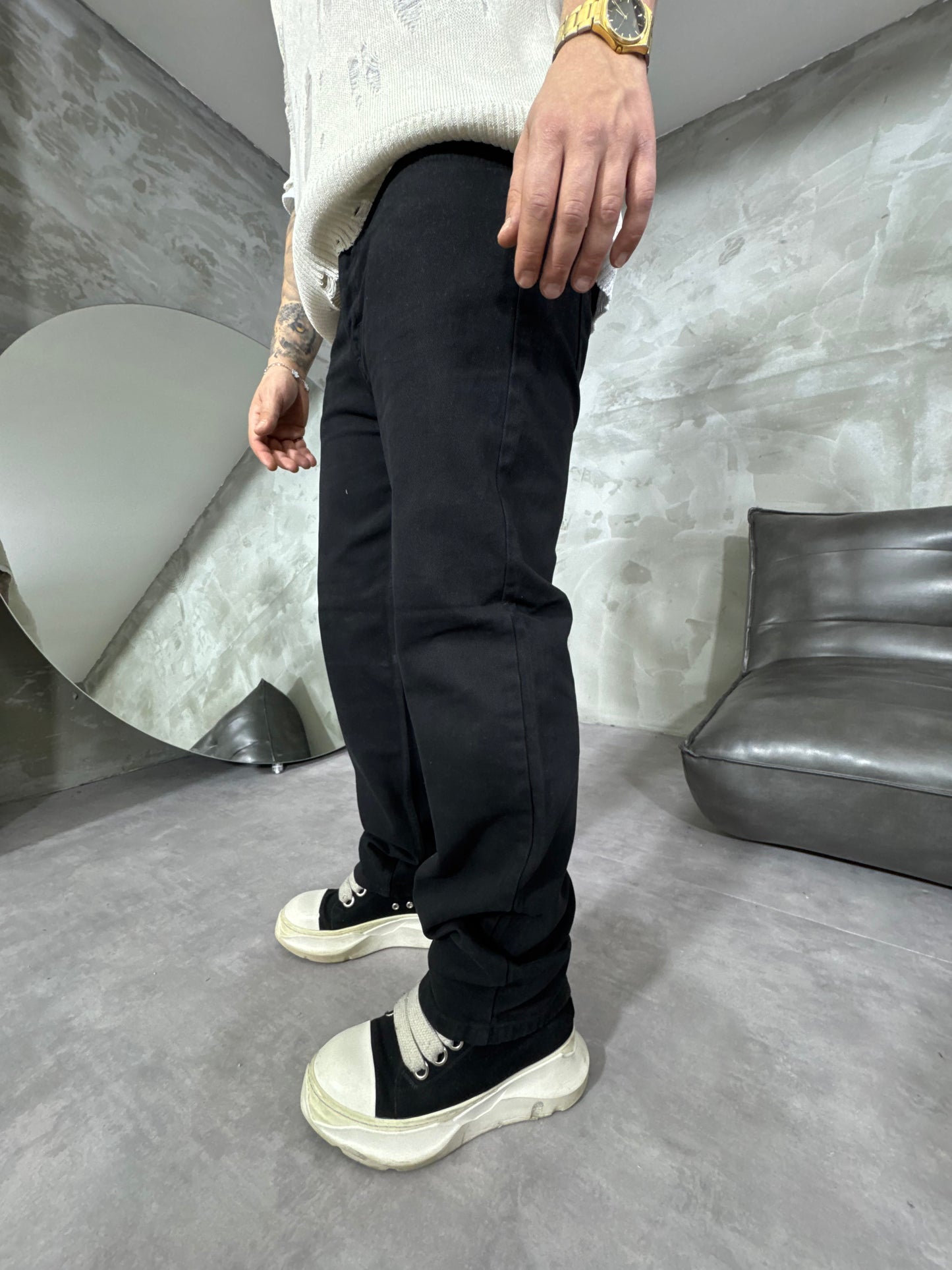 BAGGY BASIC DARK BLACK