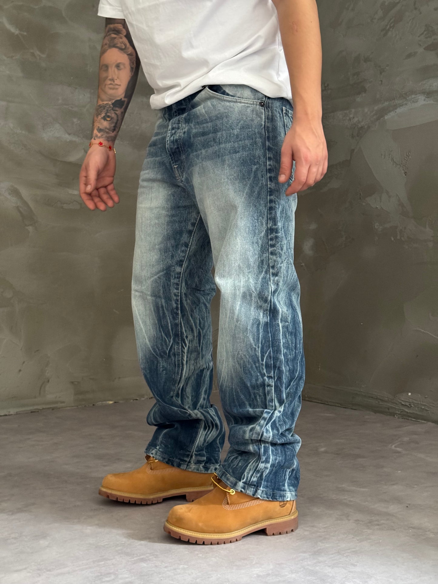 COORDINATE VEINS JEANS