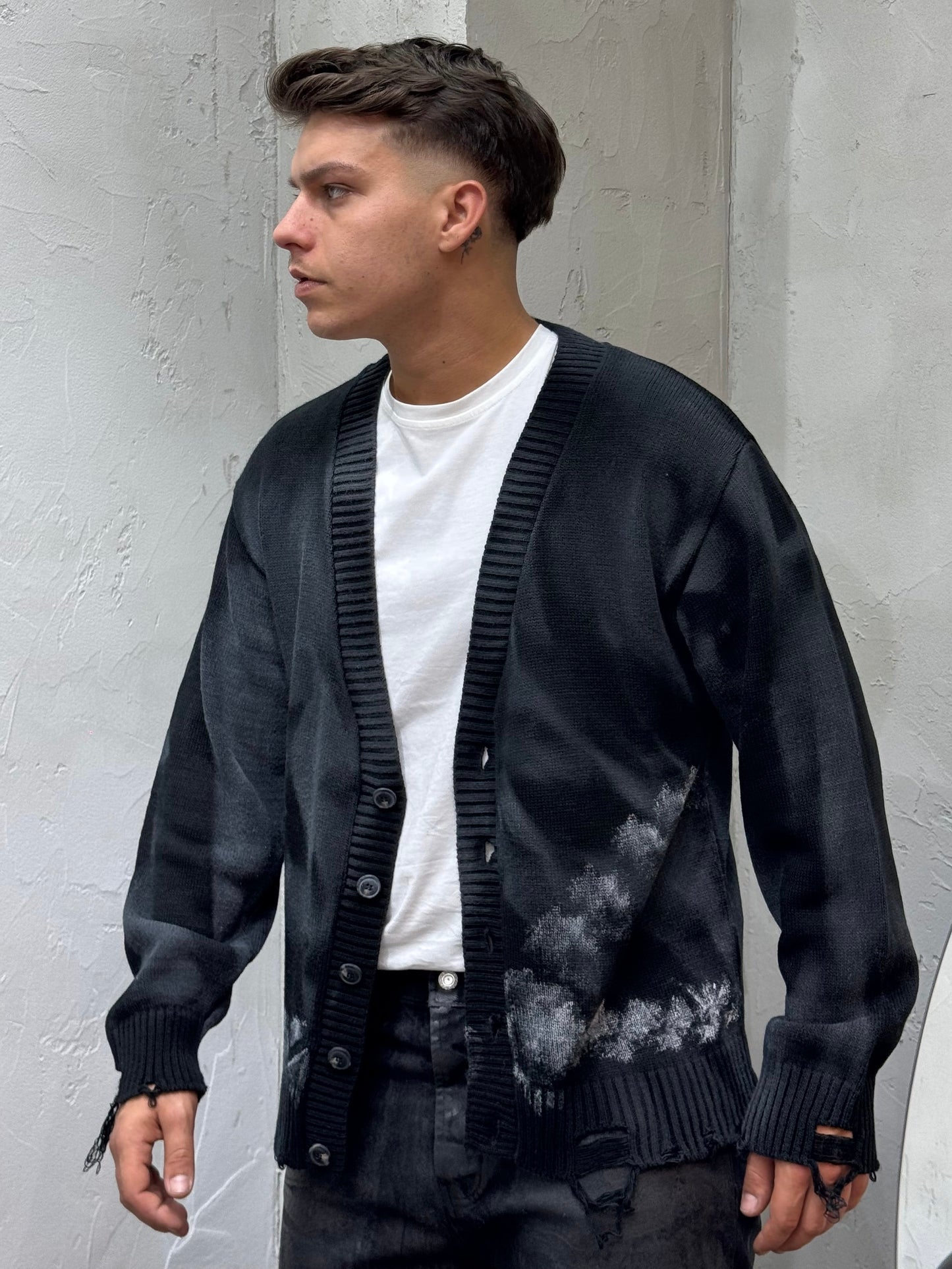 CARDIGAN WASH BLACK