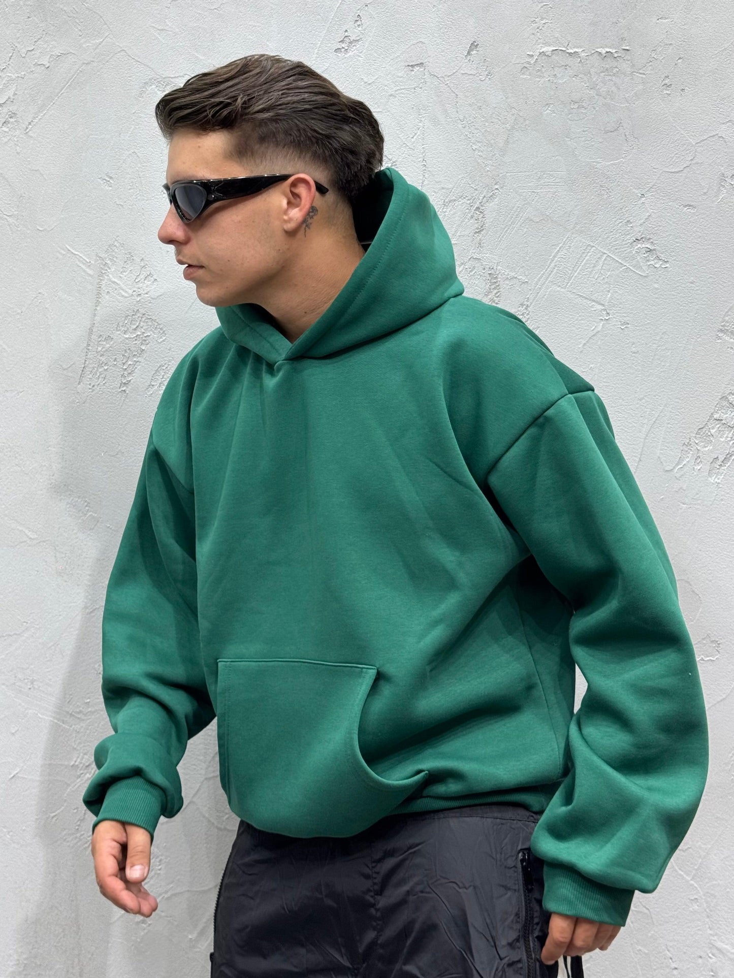 BOTTEGA PASSION GREEN BOXY FIT HOODIE