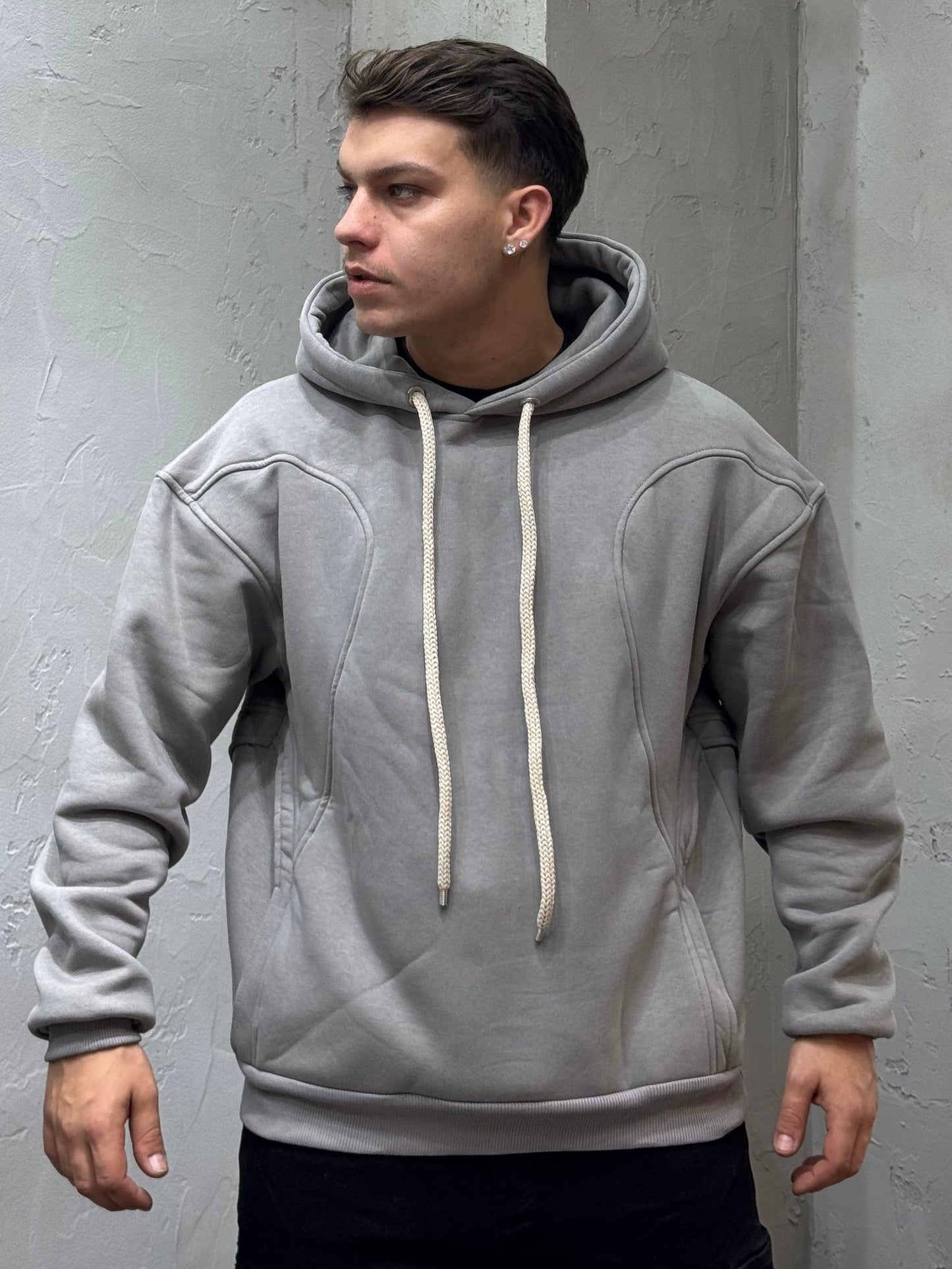 HOODIE SPECIAL CUT BY FREESTART TAUPE