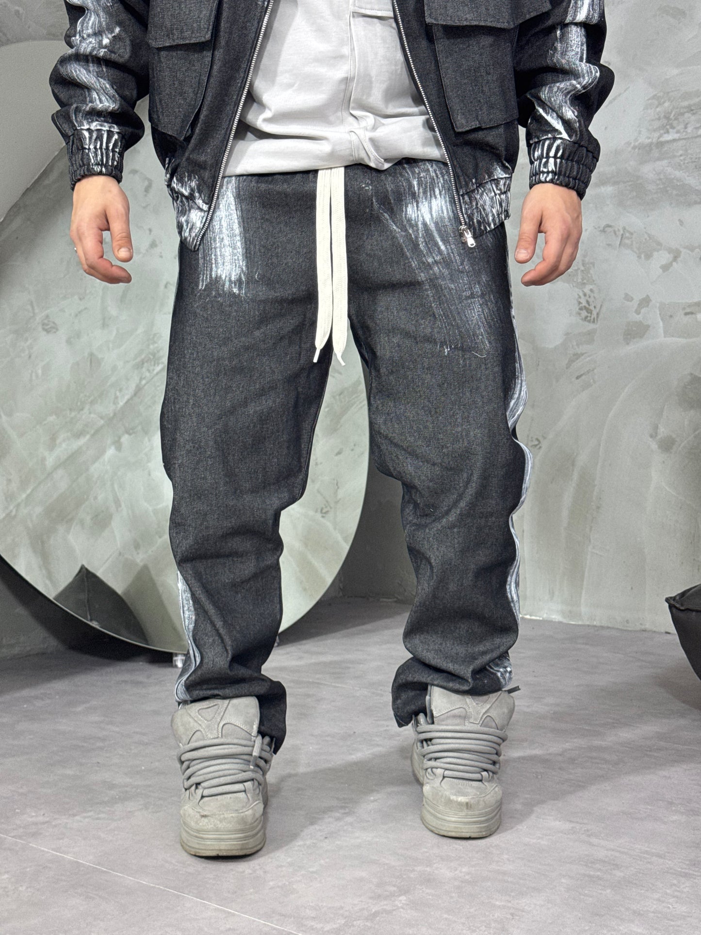 COORDSET BRUSH STOKE GREY