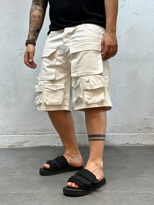 SHORT TCM 3 SPALMATO WHITE