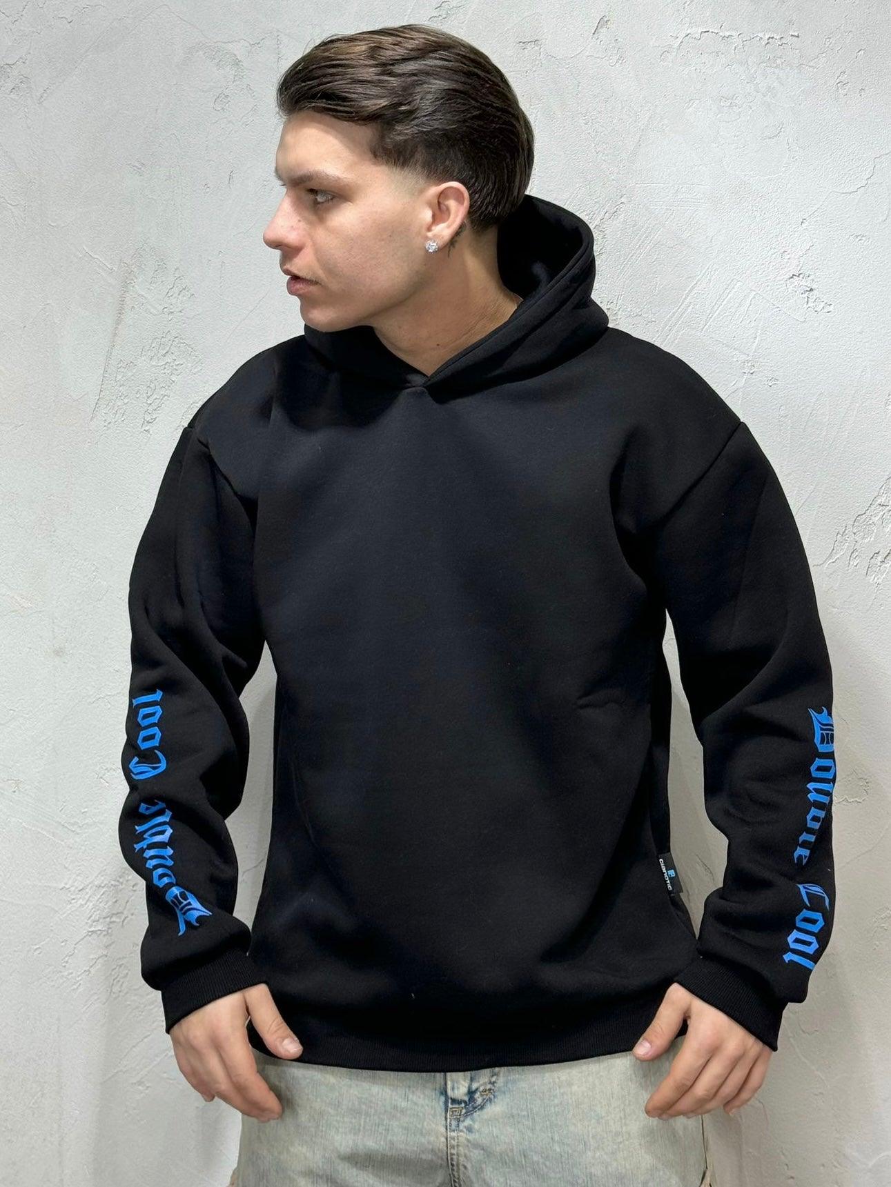 HOODIE REGULAR FIT DOUBLE BLACK