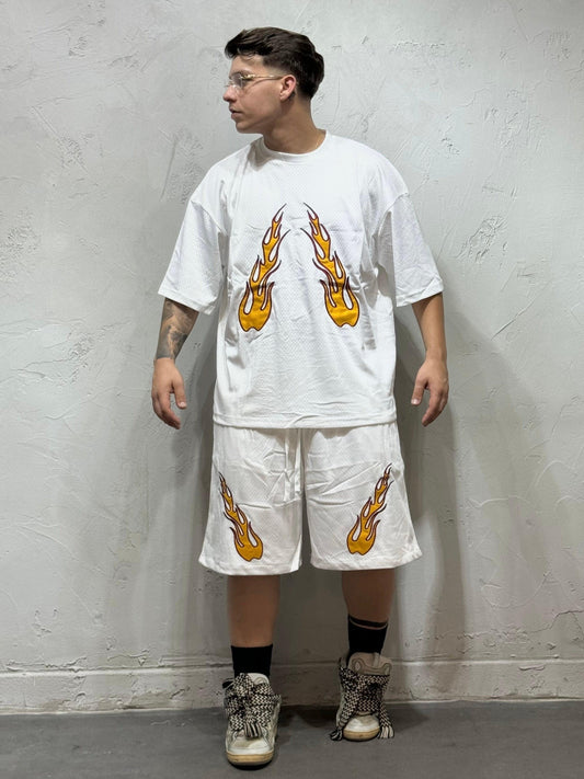 COORDINATED FLAME WHITE