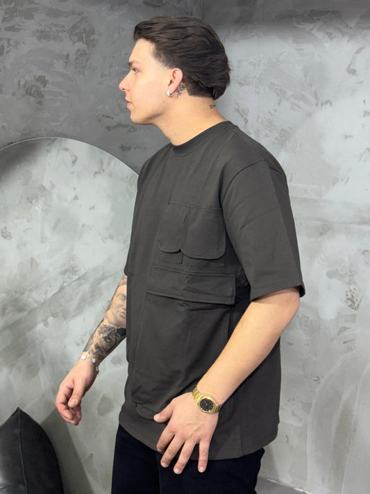 T-SHIRT POCKET BUNKER DARK GREEN