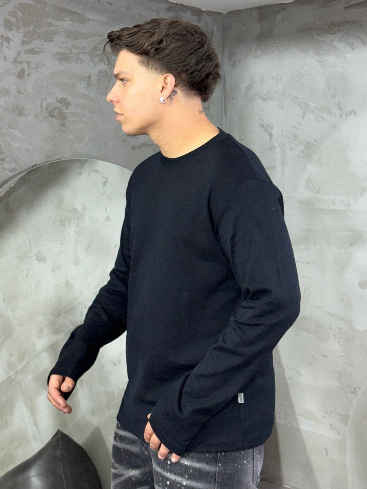 SHIRT LONGSLEEVE BLACK