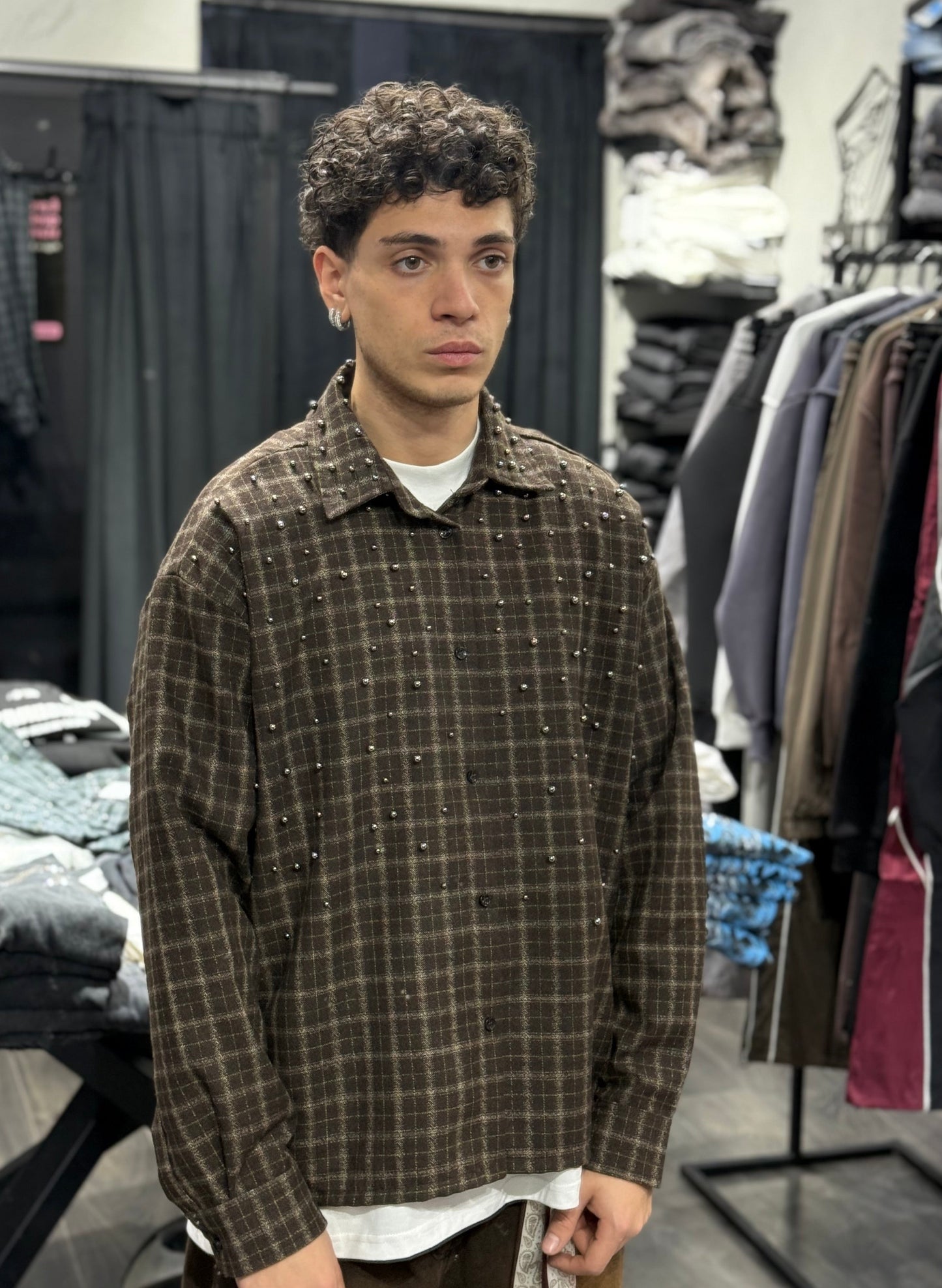 CAMICIA DAIAMOND BROWN