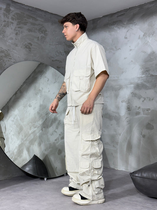 HALF SLEEVE BEIGE COORDINATE