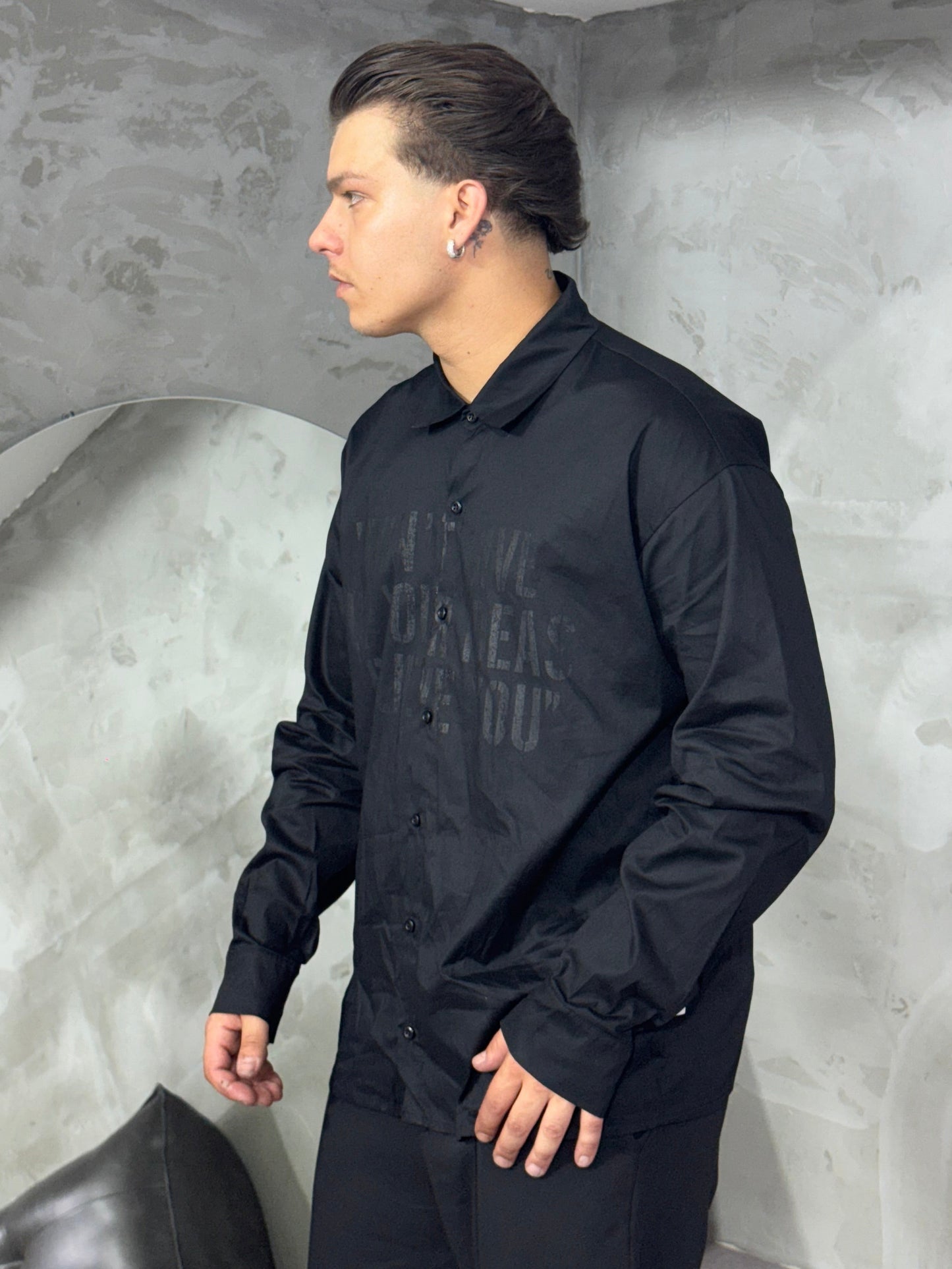 CAMICIA DON’T GIVE BLACK